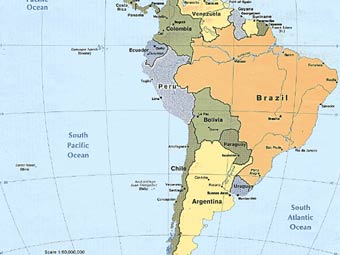 карта бразильского учебника